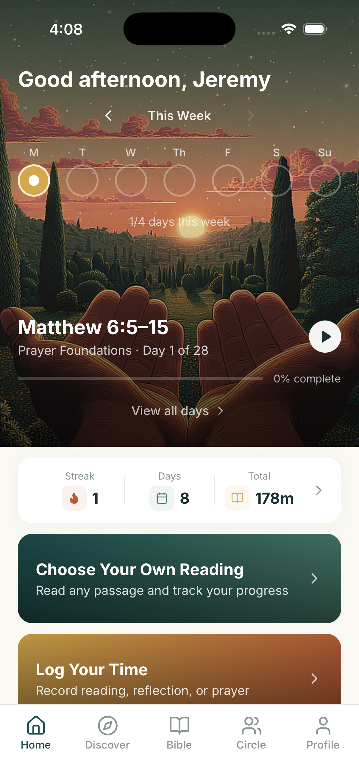 Threshold home screen